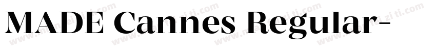 MADE Cannes Regular字体转换